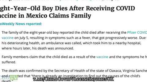 FIRST IT WAS 4 DOCTORS BUT HERE ARE ALSO 3 CHILDREN DEAD WITHIN A WEEK AFTER VACCINATION