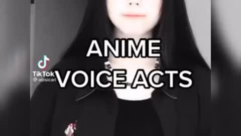 Anime voice acts