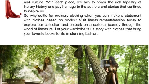 Explore Clothes Based on Books at Literature Meets Fashion