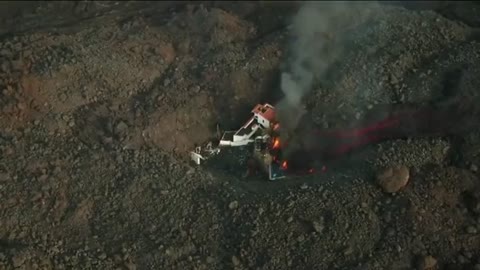 LA Palma: Images of the second lava tongue recorded by a drone