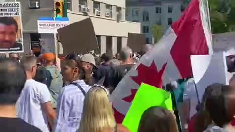 Vancouver, BC Canada Turns Out to Protest COVID Tyranny