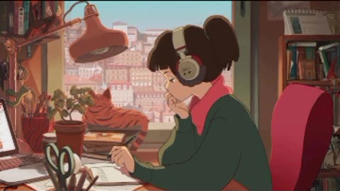 Lofi hip-hop beat the mood.