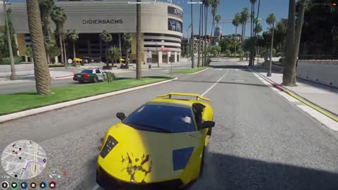 Ming And XQC Backwards Lambo Chase GTA V rp (NoPixel 3.0 public)