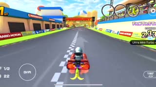 Mario Kart Tour - Super 1 Kart Gameplay (Mario Tour Gift Reward)