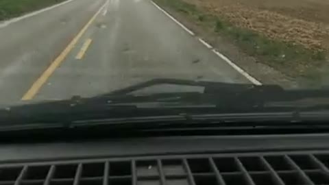 A Rainy winter drive in Southern Indiana, 2020
