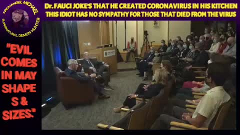 Dr. Fauci jokes about the virus! How disgusting, and inconsiderate.