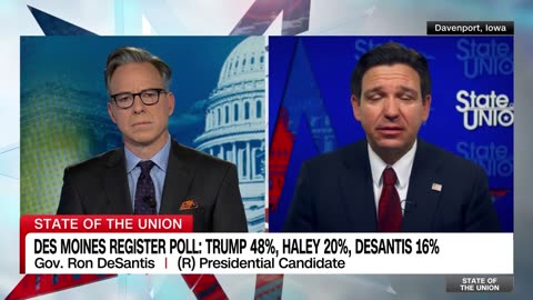 Hear DeSantis react to recent polling ahead of Iowa caucus