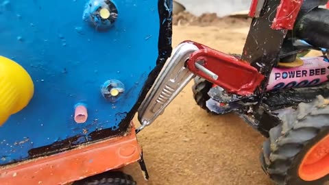 diy tractor mini borewell drilling machine and submersible water pump science project