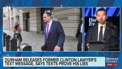 Do the John Durham released text messages show Clinton's lawyer lied to FBI in writing?