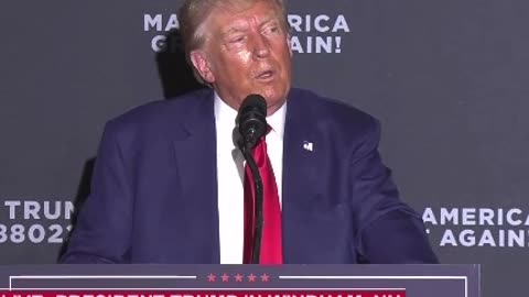 The crowd boos when Trump says they indicted your president your former president