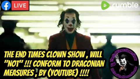 ★ YOUTUBE , WE " WILL NOT!" COMPLY WITH YOUR " DRACONIAN MEASURES !" & UNFAIR PRACTICES ....