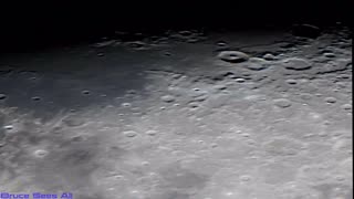 Zooming into the Moon's surface along the Terminator Line with High Powered Telescope