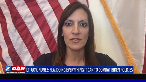 Lt. Gov. Nunez: Fla. doing everything it can to combat Biden policies