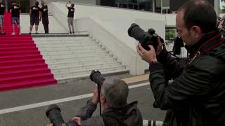 Huge poster honors Deneuve at Cannes Film Festival