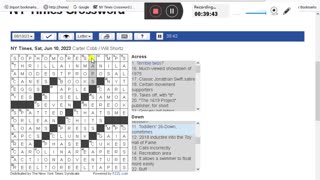 NY Times Crossword 6 May 23, Saturday