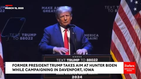 Trump Takes Fresh Aim At Hunter Biden's 'Laptop From Hell'