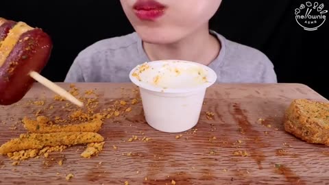 ASMR MUKBANG｜CHEESE BALL, CORN DOG, FRIES, CHEESE STICKS, MENBOSHA 뿌링클 사이드 치즈볼 치즈스틱 감자튀김 핫도그 소떡소떡 먹방