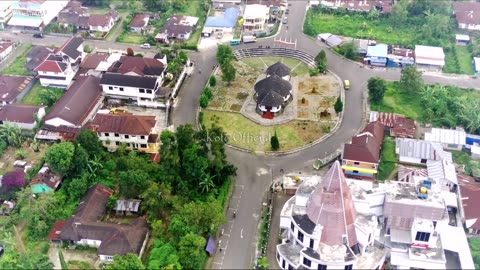 Seeing Indonesia's Ruteng City from the Sky.