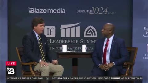 Tucker Carlson strongly questions Tim Scott regarding the Ukraine/Russia conflict