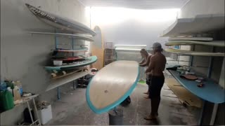 Glassing a Stand Up Paddle Surfboard