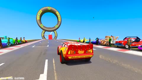 SPIDERMAN McQueen Ramp Challenge JUMP