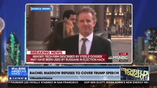 MSNBC's Rachel Maddow, proving the lefts lies and scared of President Trump