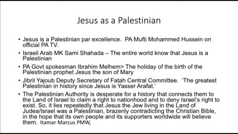 The identity of the Messiah, Israel, Palestine, and Christianity