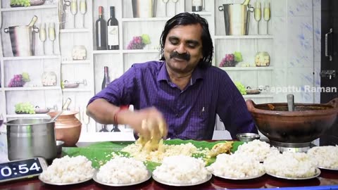 Unlimited White Rice & Red Snapper & Curd Eating Challenge
