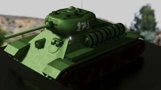 T-34 85 Tank 3D Model