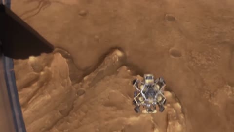 Mars helicopter flies over spacecraft wreckage