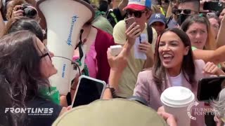 AOC encourages protestors to destroy!