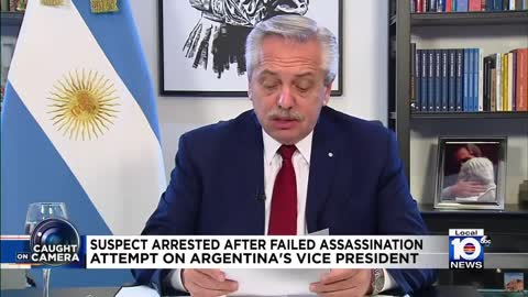 Man is in custody after failed assassination attempt on Argentina's vice president