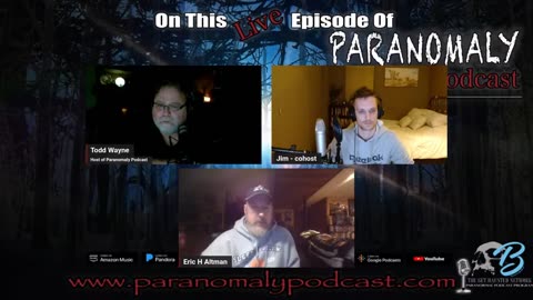 On this episode of Paranomaly Podcast we are talking with Eric Altman. - Feb 19, 2024