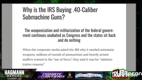 STEVE QUAYLE - IRS WEAPONIZE MILITARY GUNS