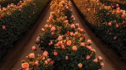 A Beautiful Rose Forest