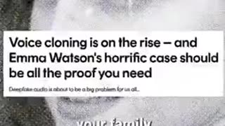 VOICE CLONING THE NEW ONLINE SCAM YOU NEED TO KNOW ABOUT. USED TO STEAL MONEY AND EVEN WORSE.