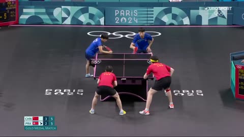 #paris2024 |China vs North Korea Table Tennis Mixed Doubles