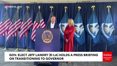 WATCH- Louisiana Governor-Elect Jeff Landry Holds Press Briefing On Transitioning To New Role