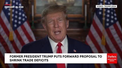 JUST IN- Trump Excoriates Biden For 'Nation-Wrecking Policies,' Pushes New Plan To Cut Trade Deficit