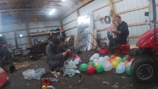 We filled my parents with 500 balloons prank!!