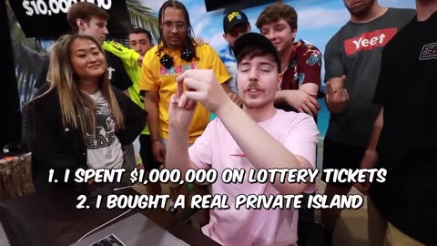 Mr Beast I Spent ₹8,00,00,000 On Lottery Tickets and WON