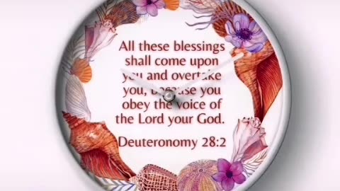 Deuteronomy 28:2 - All these blessings shall come upon you and overtake you