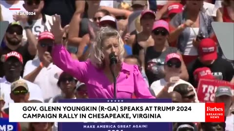 'Are You Ready To Retire Joe Biden-'- Glenn Youngkin Rips POTUS At Trump Post-Debate Virginia Rally