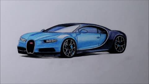 Como desenhar um carro: Bugatti Chiron