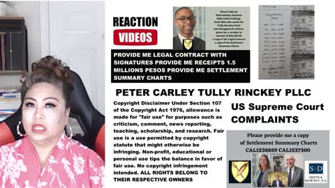 US Supreme Court Complaints - Peter Carley - Tully Rinckey PLLC Collection Department - FoxBusiness - Foxnation - Fox5DC - SMNI News - Channel7News - KTLA5News - Balitang USA - President Marcos - President Biden - President Trump - President Duterte