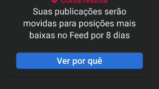 Censura - Facebook restringe minha conta