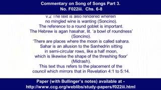Commentary on Song of Songs Part 3. No. 022iii. Chapters. 6-8