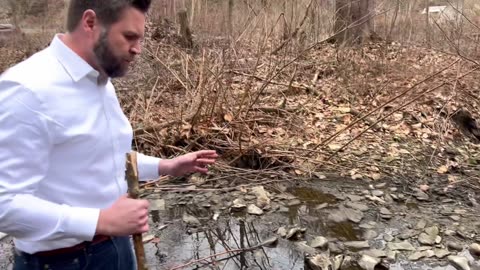 JD Vance Visited A Local Creek in East Palestine Today... it was BAD
