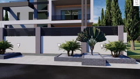 Modern House Design (19m x 17m) 6 Bedrooms with Estimate cost.