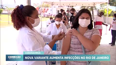 Nova variante aumenta infecções no Rio de Janeiro